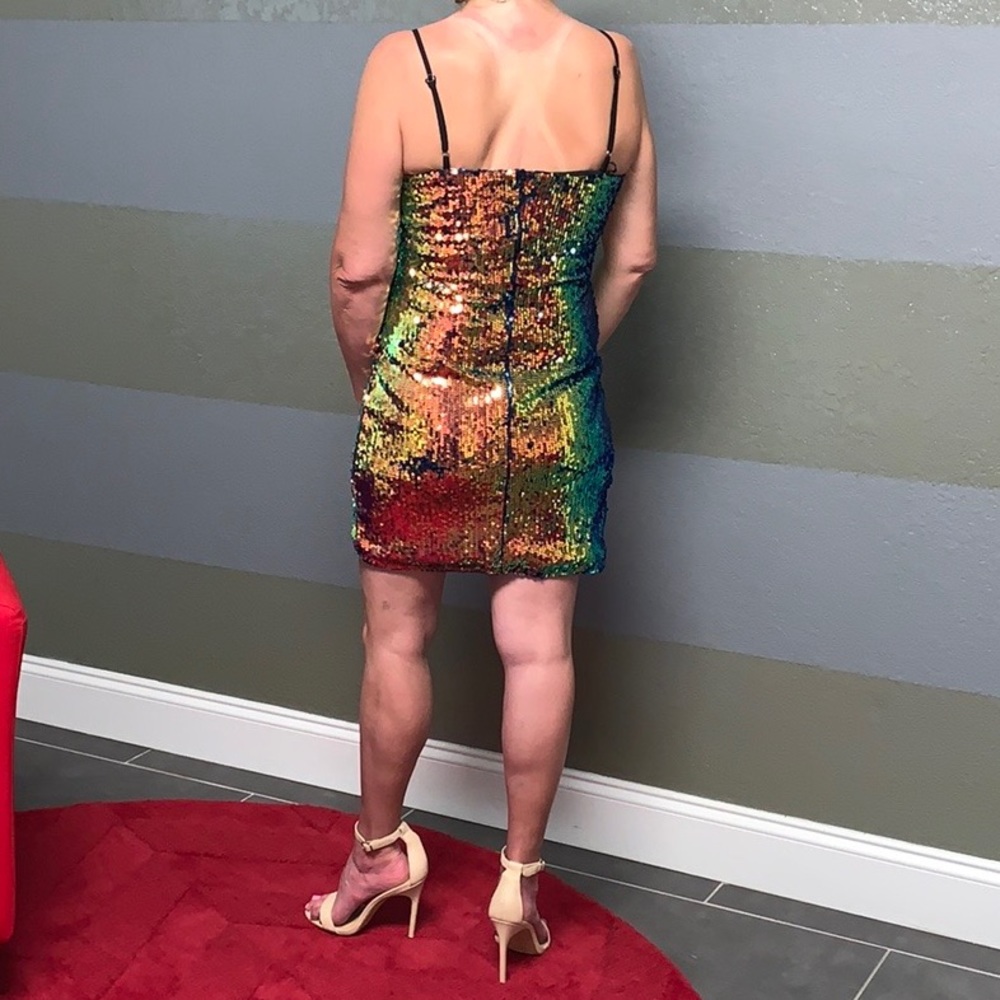 New 🔥 Ktk Sequin Mini Dress Size Small - Picture 5 of 11